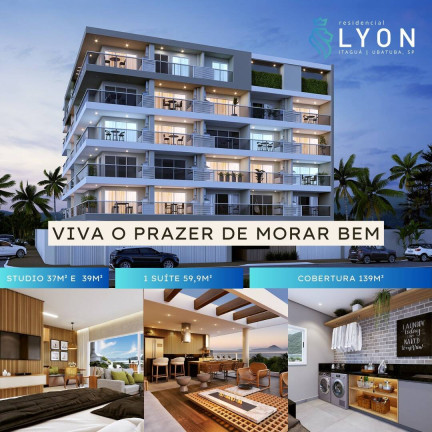 Apartamento com 1 Quarto à Venda, 40 m² em Itaguá - Ubatuba