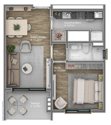 Imagem Apartamento com 2 Quartos à Venda, 87 m² em Av. Central - Gramado