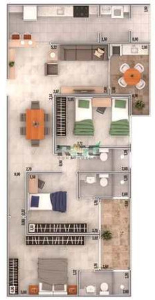 Imagem Apartamento com 3 Quartos à Venda, 106 m² em Caiçara - Praia Grande Imagem Apartamento com 3 Quartos à Venda, 106 m² em Caiçara - Praia Grande