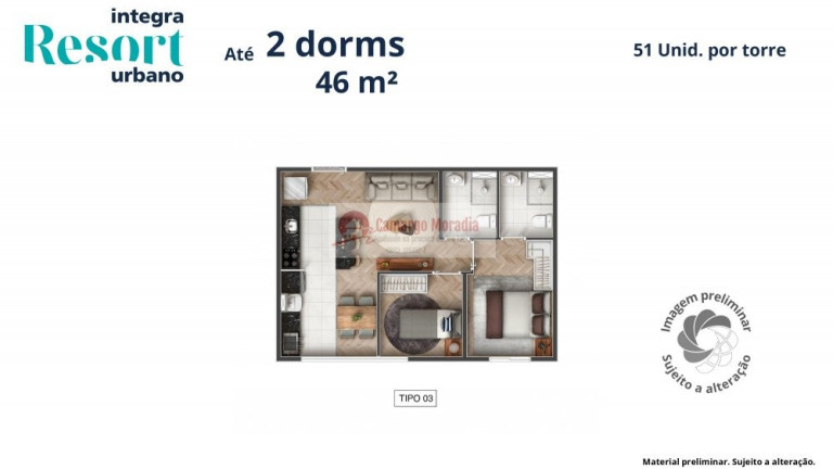 Imagem Apartamento com 2 Quartos à Venda, 46 m² em Parque Residencial Itapeti - Mogi Das Cruzes