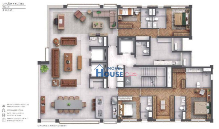 Imagem Apartamento com 4 Quartos à Venda, 252 m² em Itaim Bibi - São Paulo Imagem Apartamento com 4 Quartos à Venda, 252 m² em Itaim Bibi - São Paulo