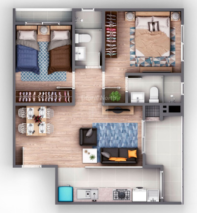 Imagem Apartamento com 2 Quartos à Venda, 63 m² em Vila Operária - Itajaí