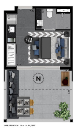 Imagem Studio com 1 Quarto à Venda, 32 m² em Consolação - São Paulo Imagem Studio com 1 Quarto à Venda, 32 m² em Consolação - São Paulo