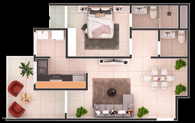 Imagem Apartamento com 2 Quartos à Venda, 60 m² em Centro - Itanhaém Imagem Apartamento com 2 Quartos à Venda, 60 m² em Centro - Itanhaém