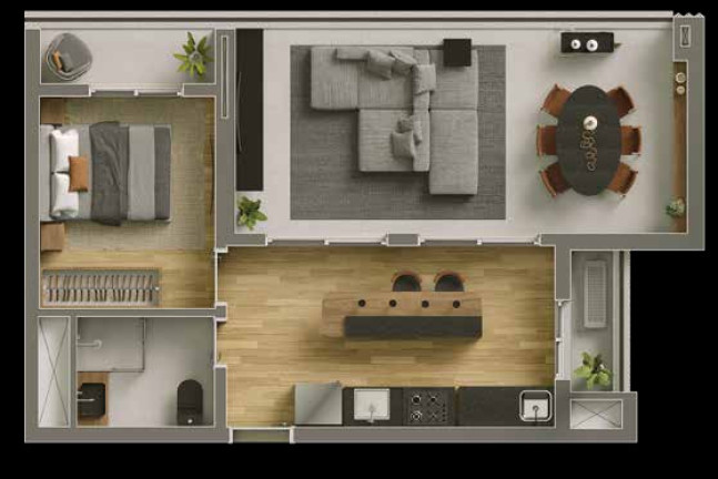 Studio com 1 Quarto à Venda, 55 m² em Vila Olímpia - São Paulo