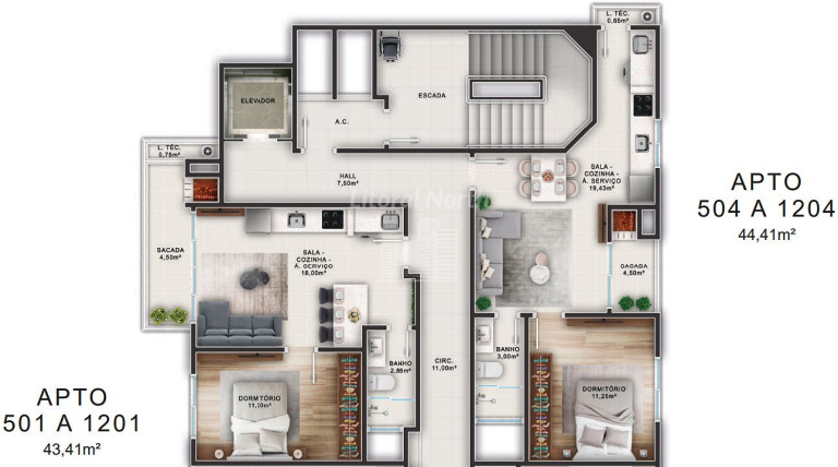 Imagem Apartamento com 1 Quarto à Venda, 48 m² em Fazenda - Itajaí Imagem Apartamento com 1 Quarto à Venda, 48 m² em Fazenda - Itajaí