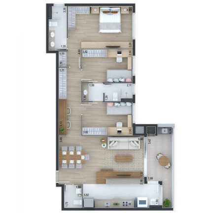 Imagem Apartamento com 3 Quartos à Venda, 117 m² em Ahú - Curitiba Imagem Apartamento com 3 Quartos à Venda, 117 m² em Ahú - Curitiba