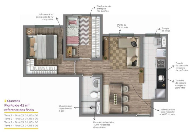 Imagem Imóvel com 2 Quartos à Venda, 41 m² em Jardim Monte Alegre - Taboão Da Serra