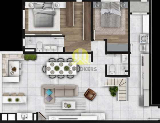 Imagem Cobertura com 3 Quartos à Venda, 204 m² em Bacacheri - Curitiba Imagem Cobertura com 3 Quartos à Venda, 204 m² em Bacacheri - Curitiba
