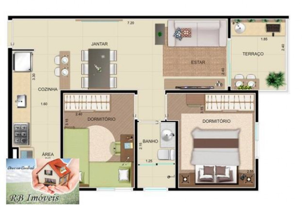 Imagem Apartamento com 2 Quartos à Venda, 52 m² em Demarchi - São Bernardo Do Campo Imagem Apartamento com 2 Quartos à Venda, 52 m² em Demarchi - São Bernardo Do Campo