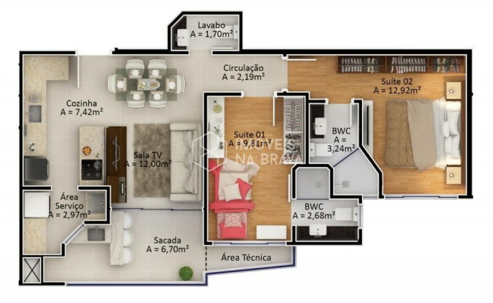 Imagem Cobertura com 3 Quartos à Venda, 139 m² em Ressacada - Itajaí Imagem Cobertura com 3 Quartos à Venda, 139 m² em Ressacada - Itajaí
