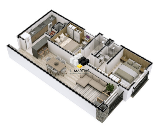 Imagem Apartamento com 2 Quartos à Venda, 75 m² em Planalto - Gramado