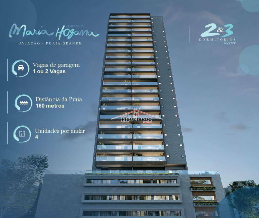 Apartamento com 2 Quartos à Venda, 86 m² em Aviação - Praia Grande
