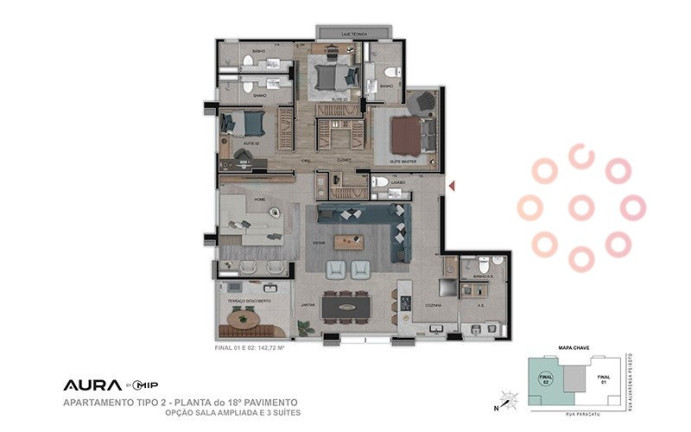 Imagem Apartamento com 4 Quartos à Venda, 185 m² em Santo Agostinho - Belo Horizonte