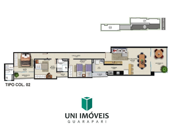 Imagem Apartamento com 3 Quartos à Venda, 109 m² em Praia Do Morro - Guarapari