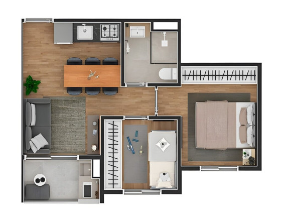 Imagem Apartamento com 2 Quartos à Venda, 57 m² em Jardim Iae - São Paulo Imagem Apartamento com 2 Quartos à Venda, 57 m² em Jardim Iae - São Paulo
