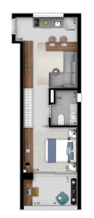 Imagem Imóvel com 1 Quarto à Venda, 33 m² em Brooklin - São Paulo Imagem Imóvel com 1 Quarto à Venda, 33 m² em Brooklin - São Paulo