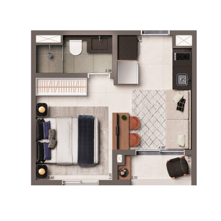 Imagem Imóvel com 2 Quartos à Venda, 37 m² em Vila Clementino - São Paulo Imagem Imóvel com 2 Quartos à Venda, 37 m² em Vila Clementino - São Paulo