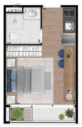 Imagem Apartamento com 1 Quarto à Venda, 22 m² em Vila Mariana - São Paulo