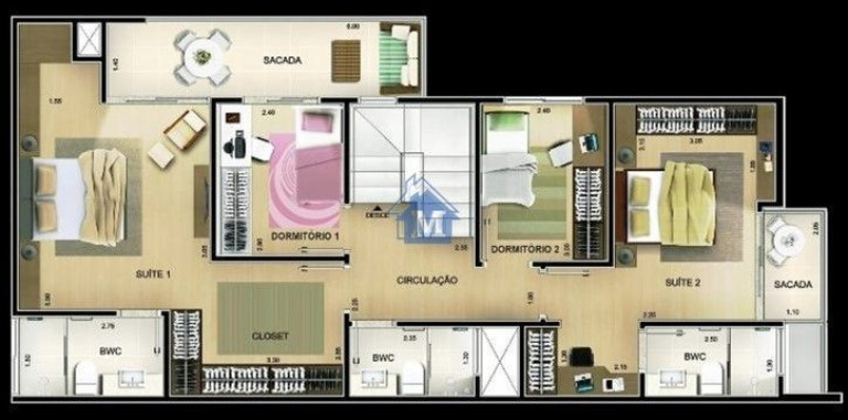 Imagem Cobertura com 4 Quartos à Venda, 203 m² em Centro - Foz Do Iguaçu