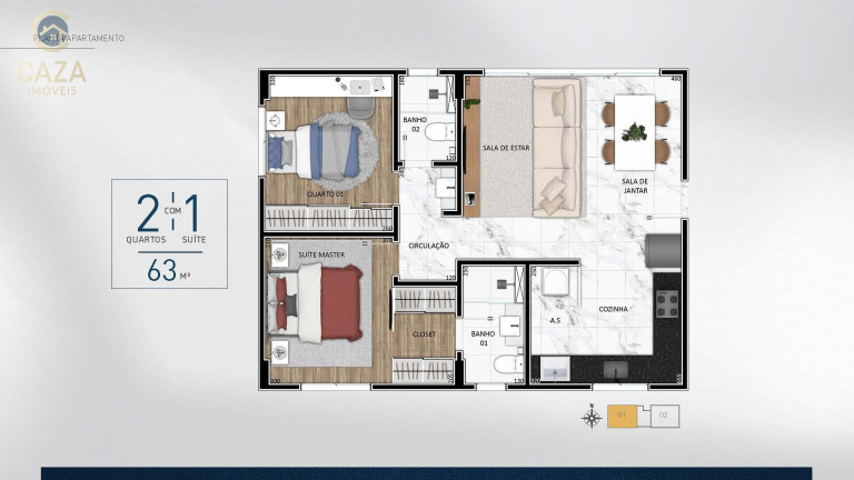 Imagem Imóvel com 2 Quartos à Venda, 63 m² em São Lucas - Belo Horizonte Imagem Imóvel com 2 Quartos à Venda, 63 m² em São Lucas - Belo Horizonte