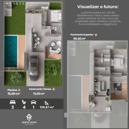 Imagem Sobrado com 3 Quartos à Venda, 140 m² em D' Ville - Porto Seguro