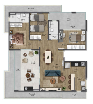 Imagem Imóvel com 3 Quartos à Venda, 103 m² em Praia De Itaparica - Vila Velha Imagem Imóvel com 3 Quartos à Venda, 103 m² em Praia De Itaparica - Vila Velha