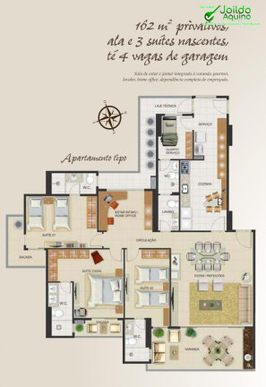 Imagem Apartamento com 3 Quartos à Venda, 162 m² em Aldeota - Fortaleza