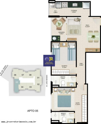 Imagem Apartamento com 2 Quartos à Venda, 58 m² em Praia De Itaparica - Vila Velha