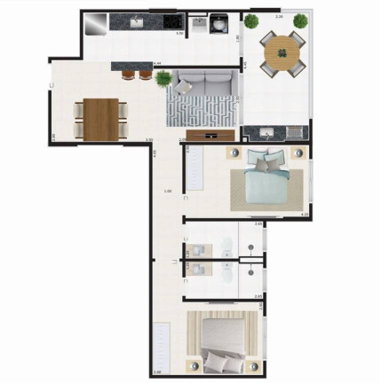 Imagem Apartamento com 2 Quartos à Venda, 78 m² em Centro - Mongagua
