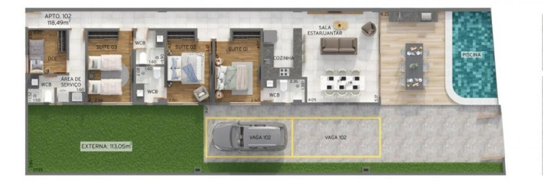 Imagem Apartamento com 3 Quartos à Venda, 60 m² em Cabo Branco - João Pessoa Imagem Apartamento com 3 Quartos à Venda, 60 m² em Cabo Branco - João Pessoa