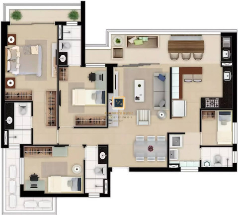 Imagem Apartamento com 3 Quartos à Venda, 95 m² em Aldeota - Fortaleza Imagem Apartamento com 3 Quartos à Venda, 95 m² em Aldeota - Fortaleza