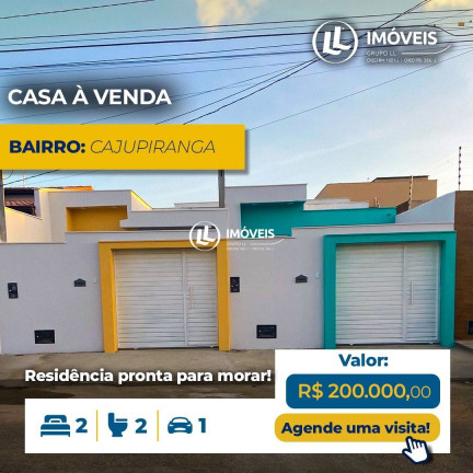 Imagem Casa com 2 Quartos à Venda, 70 m² em Cajupiranga - Parnamirim