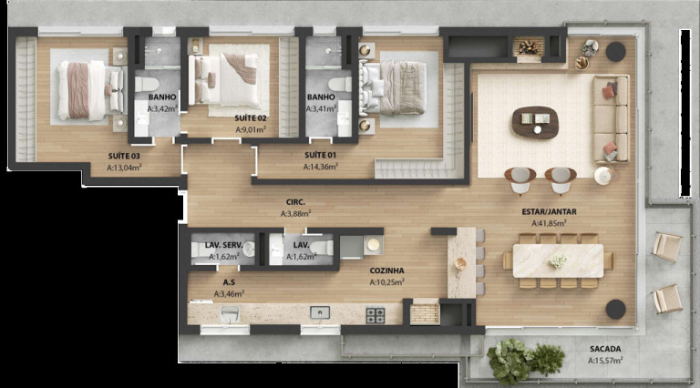 Imagem Apartamento com 2 Quartos à Venda, 156 m² em Bela Vista - Porto Alegre Imagem Apartamento com 2 Quartos à Venda, 156 m² em Bela Vista - Porto Alegre