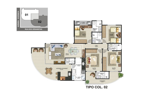 Imagem Apartamento com 4 Quartos à Venda, 135 m² em Praia Do Morro - Guarapari Imagem Apartamento com 4 Quartos à Venda, 135 m² em Praia Do Morro - Guarapari