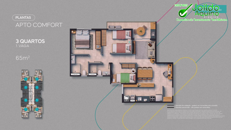 Imagem Apartamento com 2 Quartos à Venda, 53 m² em Praia Do Futuro Ii - Fortaleza