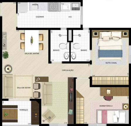 Imagem Apartamento com 3 Quartos à Venda, 64 m² em Vila Prudente - São Paulo