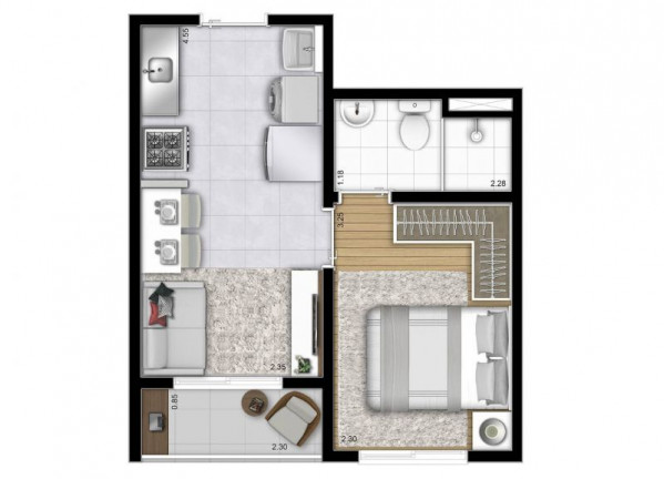Imagem Apartamento com 1 Quarto à Venda, 31 m² em Vila Ré - São Paulo Imagem Apartamento com 1 Quarto à Venda, 31 m² em Vila Ré - São Paulo