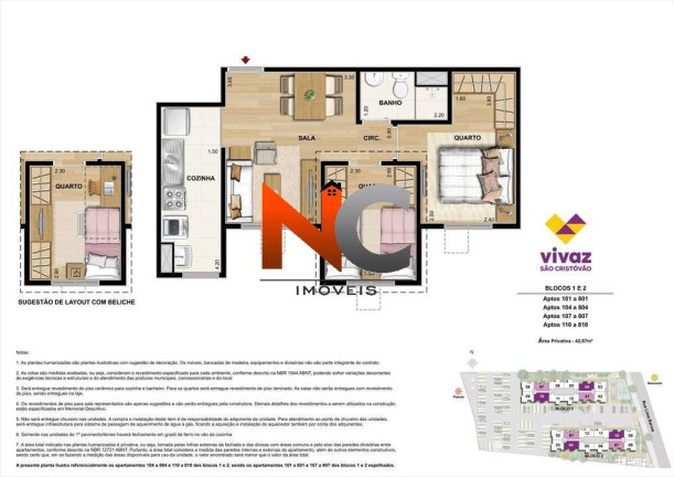Imagem Apartamento com 2 Quartos à Venda, 42 m² em São Cristóvão - Rio De Janeiro