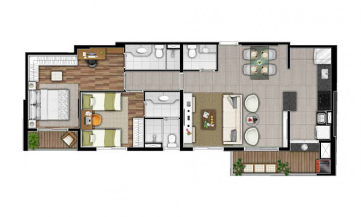 Imagem Apartamento com 3 Quartos à Venda, 132 m² em Alphaville - Barueri Imagem Apartamento com 3 Quartos à Venda, 132 m² em Alphaville - Barueri