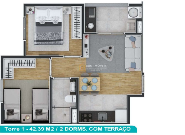 Imagem Apartamento com 2 Quartos à Venda, 42 m² em Vila Aparecida - Itapevi Imagem Apartamento com 2 Quartos à Venda, 42 m² em Vila Aparecida - Itapevi