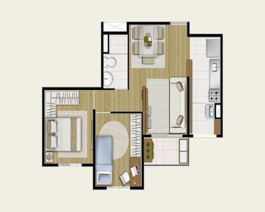 Imagem Apartamento com 3 Quartos à Venda, 63 m² em Vila Diadema - Diadema Imagem Apartamento com 3 Quartos à Venda, 63 m² em Vila Diadema - Diadema