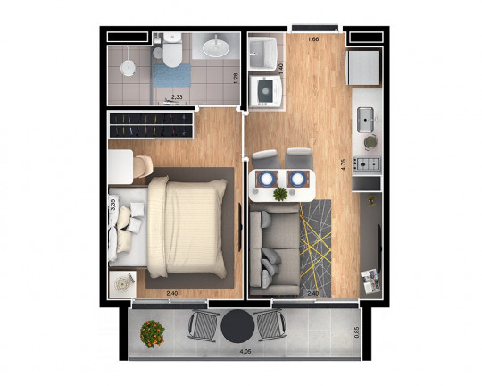Imagem Imóvel com 2 Quartos à Venda, 35 m² em Brás - São Paulo Imagem Imóvel com 2 Quartos à Venda, 35 m² em Brás - São Paulo
