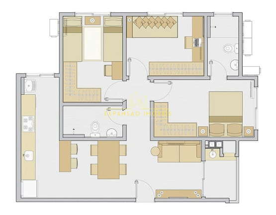 Imagem Apartamento com 3 Quartos à Venda, 69 m² em Nova Palhoça - Palhoça Imagem Apartamento com 3 Quartos à Venda, 69 m² em Nova Palhoça - Palhoça