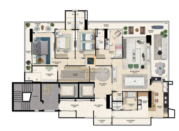 Imagem Apartamento com 4 Quartos à Venda, 242 m² em Meireles - Fortaleza Imagem Apartamento com 4 Quartos à Venda, 242 m² em Meireles - Fortaleza