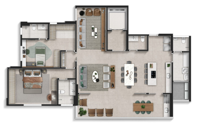 Imagem Apartamento com 3 Quartos à Venda, 164 m² em Park Lozandes - Goiânia Imagem Apartamento com 3 Quartos à Venda, 164 m² em Park Lozandes - Goiânia