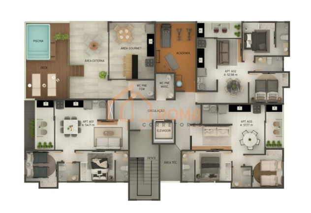 Imagem Apartamento com 2 Quartos à Venda, 55 m² em Intermares - Cabedelo