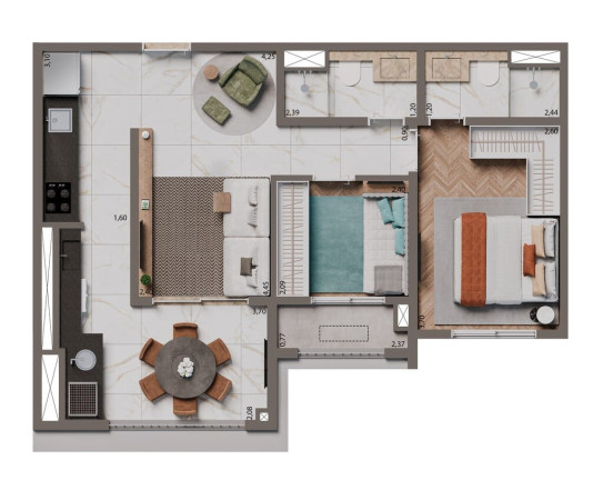 Imagem Apartamento com 3 Quartos à Venda, 84 m² em Santo Amaro - São Paulo