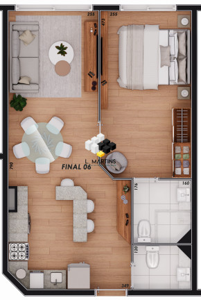 Imagem Apartamento com 1 Quarto à Venda, 48 m² em Centro  - Canela