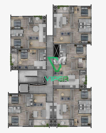 Imagem Apartamento com 2 Quartos à Venda, 49 m² em Novo Mundo - Curitiba Imagem Apartamento com 2 Quartos à Venda, 49 m² em Novo Mundo - Curitiba